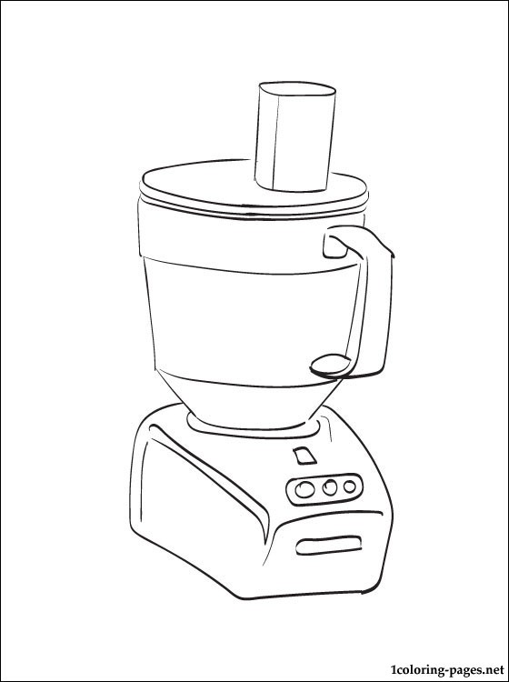 560x750 Food Processor Coloring Page Coloring Pages