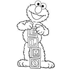 230x230 Cute Elmo Coloring Pages