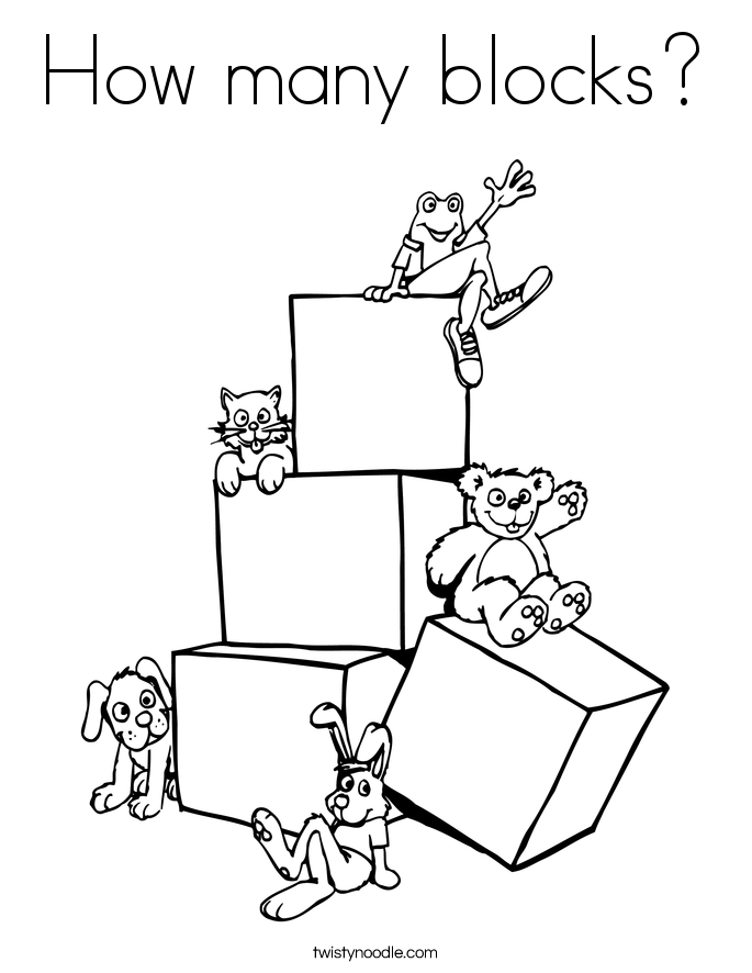685x886 How Many Blocks Coloring Page