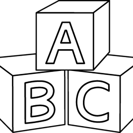 268x268 Lego A B C Blocks Coloring Page Free Printable Coloring