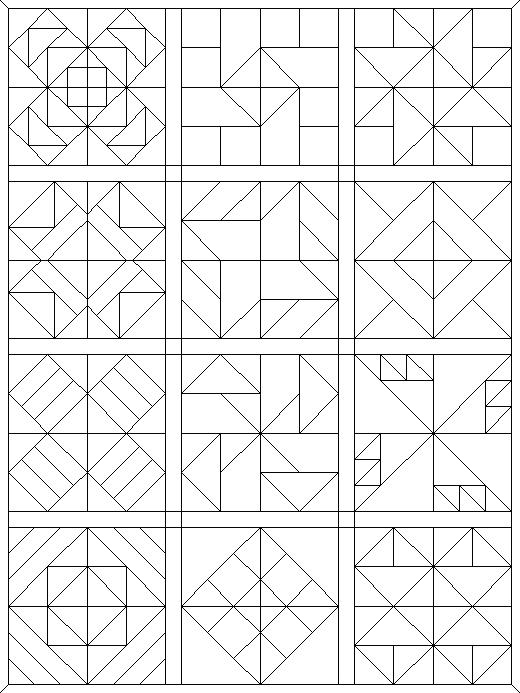 520x693 Quilt Patterns Coloring Pages Quilt Pattern Coloring Pages
