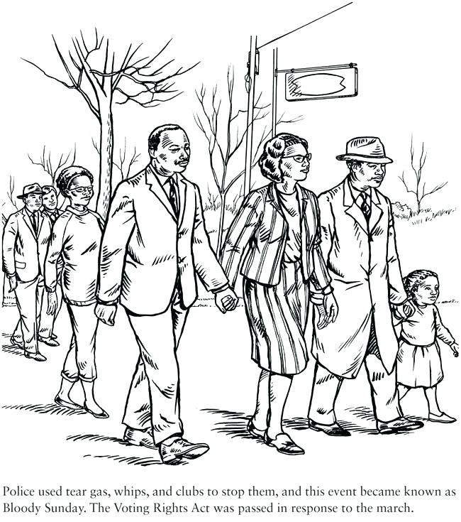 650x735 Coloring Pages Civil Rights Movement Coloring Pages