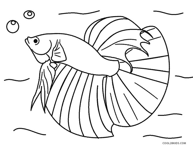 670x512 Saltwater Fish Coloring Pages