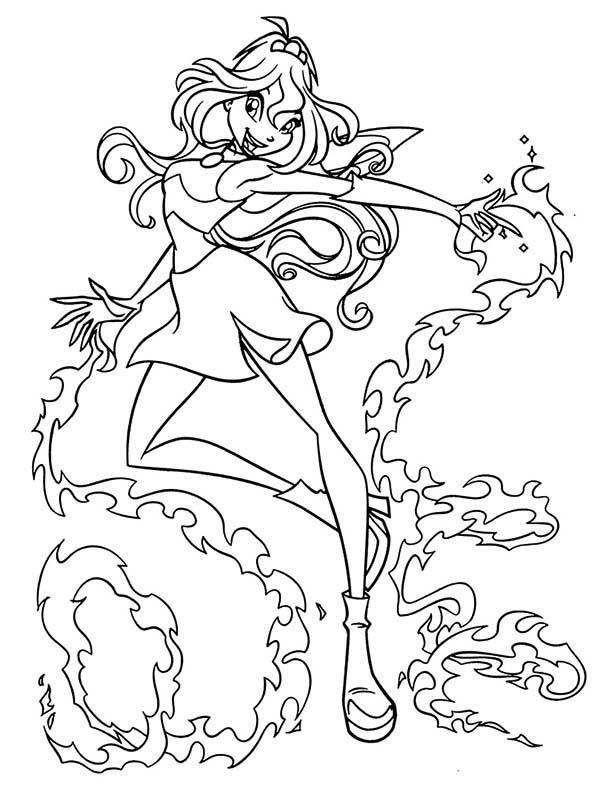 600x792 Princess Bloom Winx Club Coloring Pages
