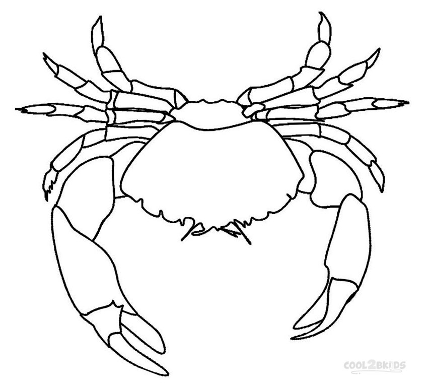 850x764 Printable Crab Coloring Pages For Kids