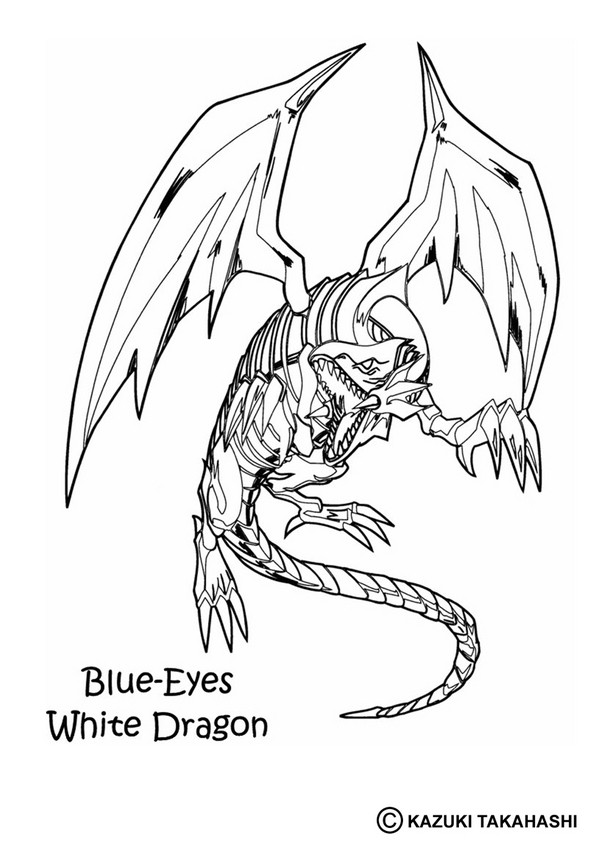 601x850 White Dragon Coloring Pages