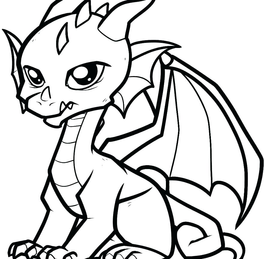 880x864 Year Of The Dragon Coloring Page Professional