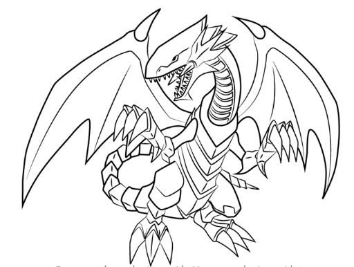 512x386 Yugioh Blue Eyes White Dragon Coloring Pages Drawing Board Weekly