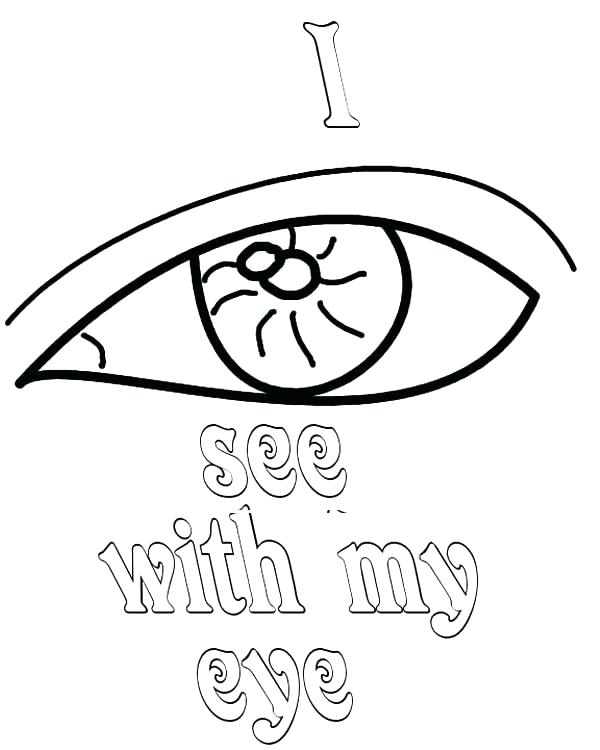 600x750 Eyes Coloring Page Eye Coloring Page Eyes I See With My Eyes