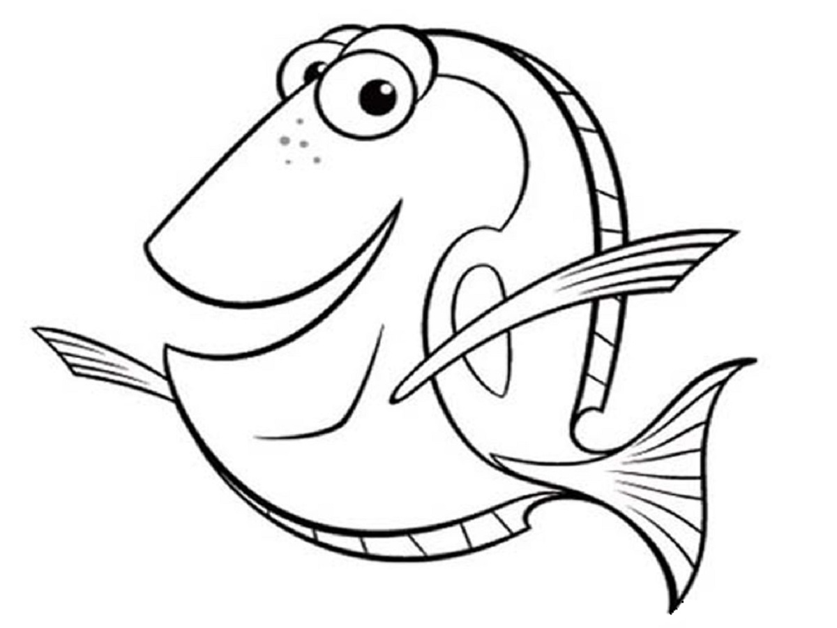1200x900 Fish Coloring Pages Printable Loving Printable