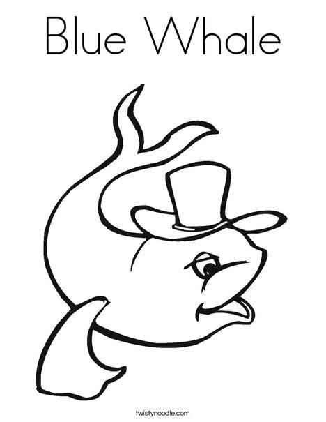 468x605 Blue Whale Coloring Page