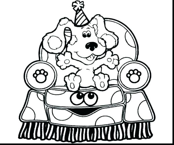 600x500 Blues Clues Coloring Page Medium Size Of Blues Clues Coloring