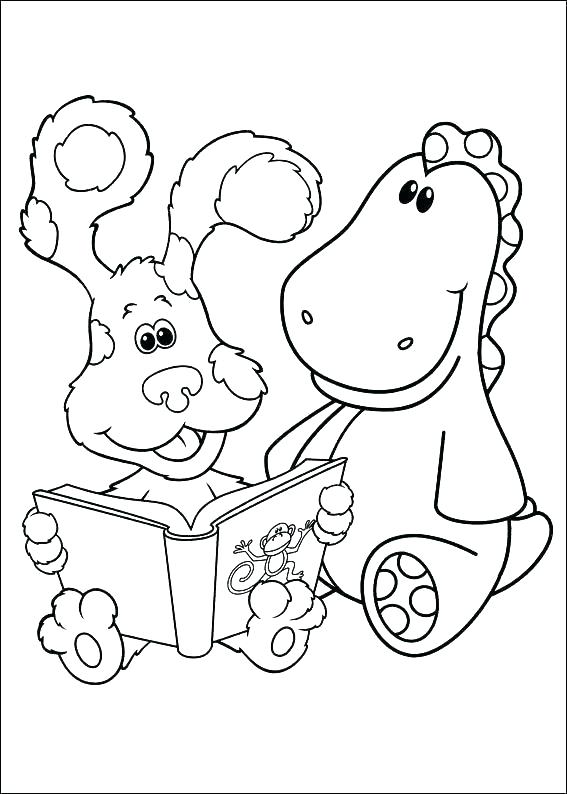 567x794 Blues Clues Coloring Pages Blue Clues Coloring Pages Blues Clues