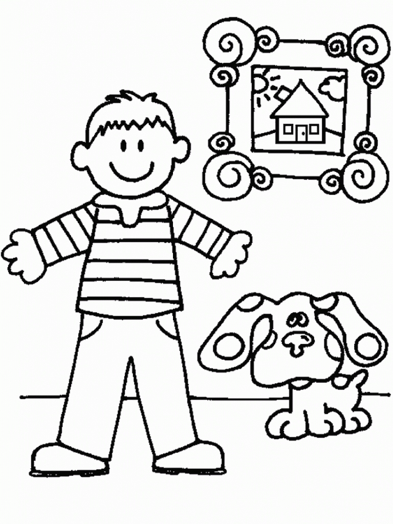 768x1024 Blues Clues Colorings Coloring Pages For Kids Page Printable Book