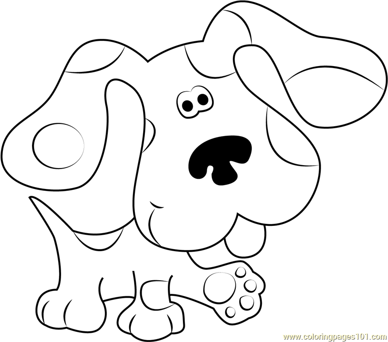 800x704 Blues Clues Walking Coloring Page
