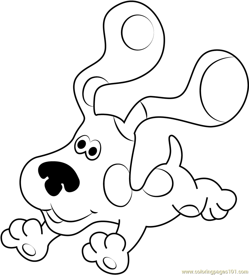 800x883 Blue Clues Coloring Page