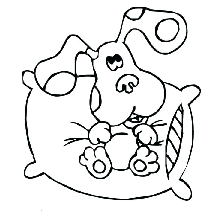 700x709 Blue Clues Coloring Pages Blue Blue Clues Coloring Pages Blues