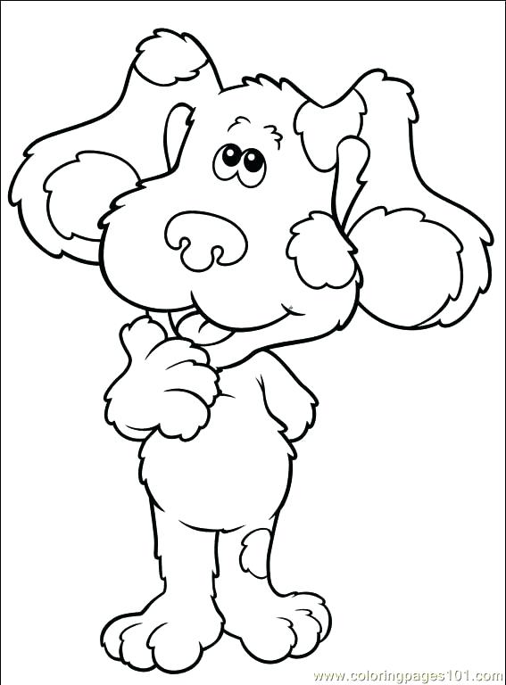 567x768 Blue Clues Coloring Pages Blue Clues Coloring Pages Blues Clues