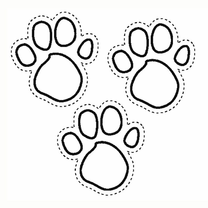 699x699 Blues Clues Coloring Pages Paw Print