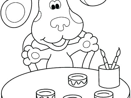 440x330 Blues Clues Coloring Pages Blues Clues Coloring Page Blue Clues