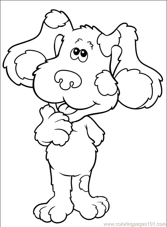 567x768 Blues Clues Coloring Pages Free Printable Blues Clues Coloring