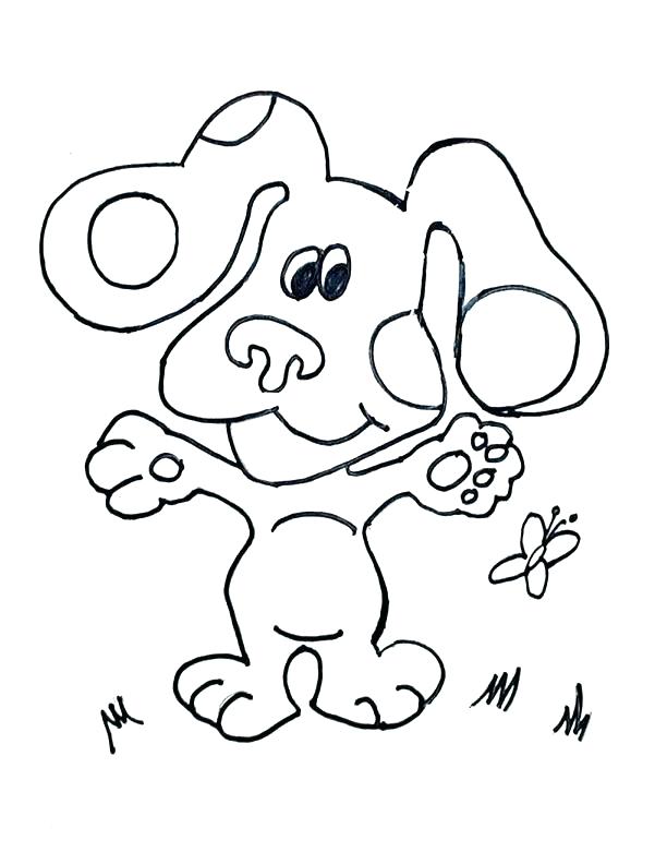 612x792 Blue Clues Coloring Pages Blues Clues Coloring Book Blues Clues