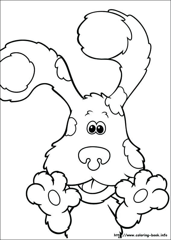 567x794 Blue Clues Coloring Pages Blues Clues Notebook Coloring Page