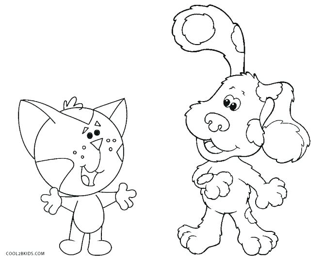 670x539 Blue Clues Coloring Pages High Tech Blues Clues Coloring Pages Com
