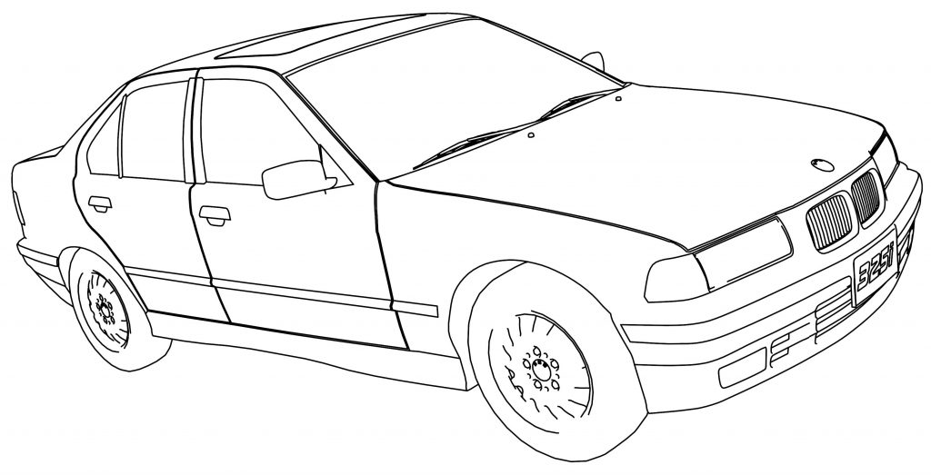 1024x523 Bmw Model Car Coloring Page Wecoloringpage