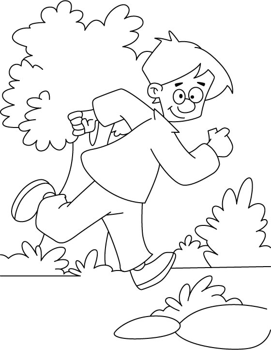 560x722 Running Coloring Pages