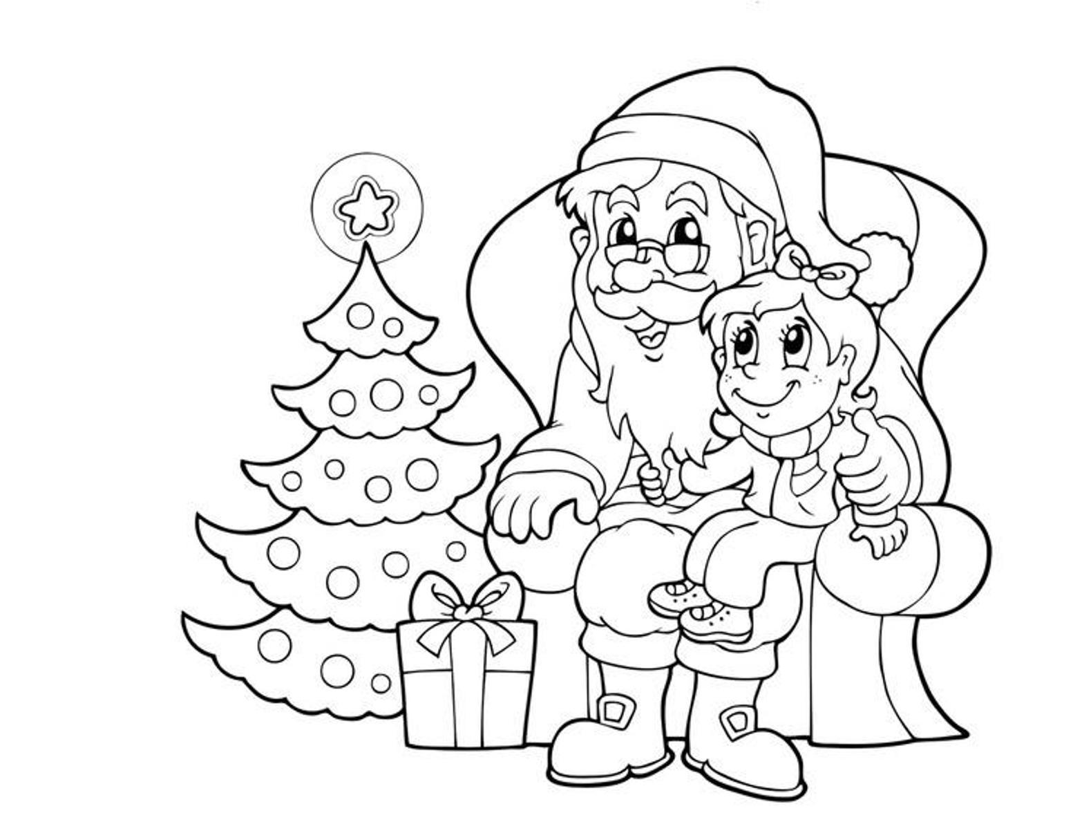 1553x1176 Santa Claus Coloring Pages