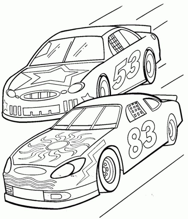 627x730 Nascar Coloring Page Online Sports Coloring Pages