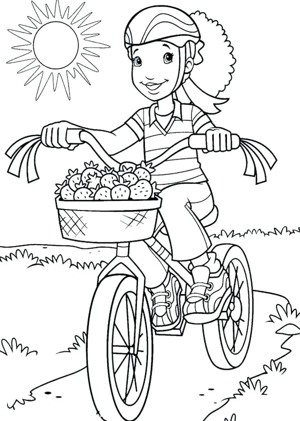 600x840 Bmx Bike Coloring Pages Bike Coloring Page Drawn Bicycle Colouring