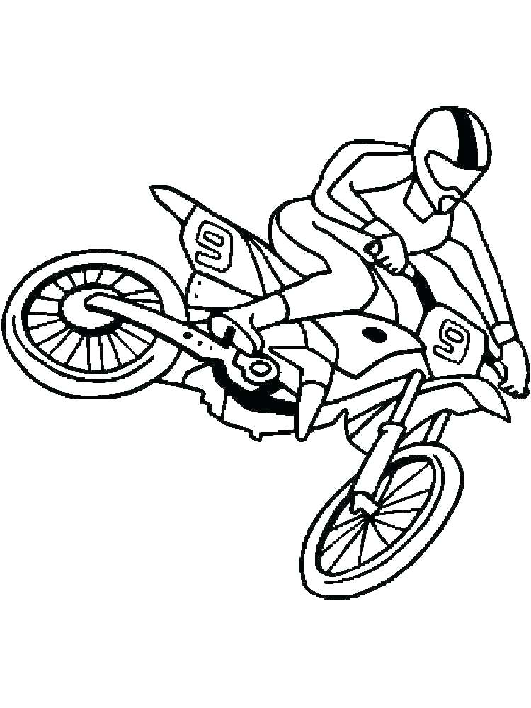 750x1000 Coloring Pages Of Bikes Coloring Pages Bmx Bikes