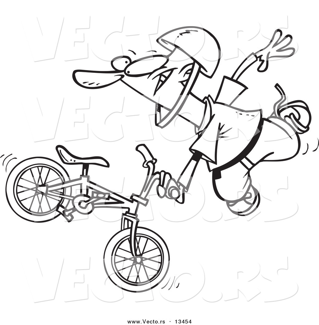 1024x1044 Drawn Biker Bmx Bike