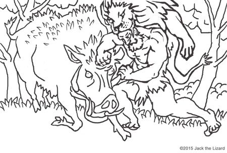 450x303 Greek Mythology Hercules Coloring Pages