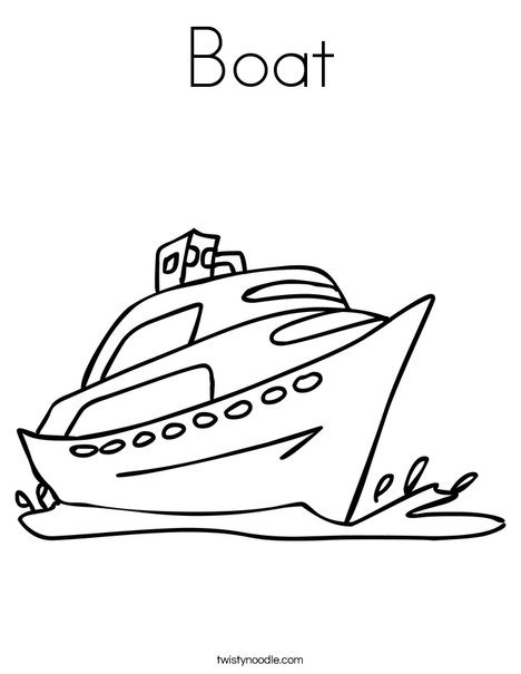 468x605 Boat Coloring Page