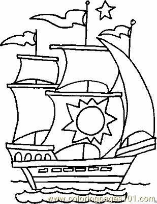 309x400 Boat Coloring Page Copy Coloring Page
