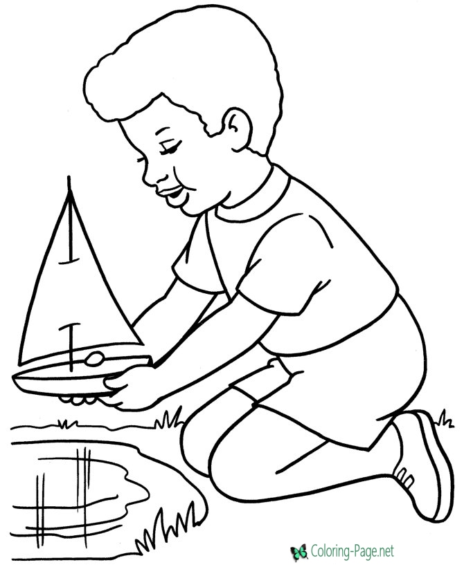 670x820 Boat Coloring Pages