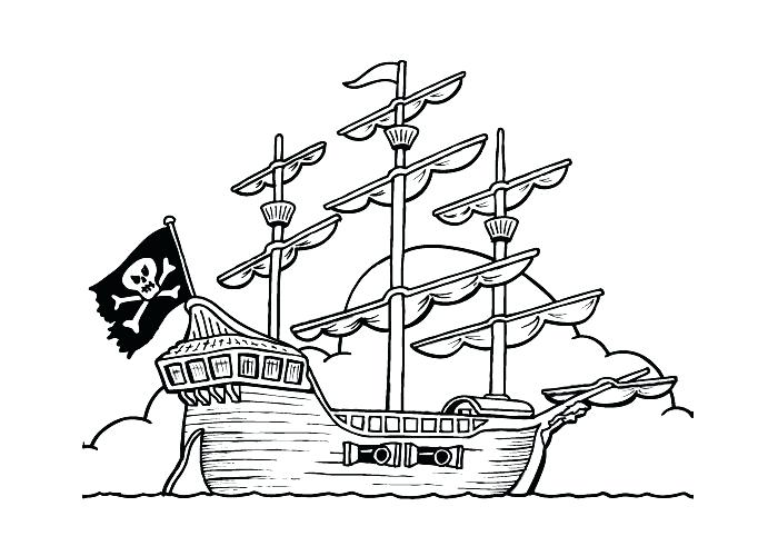 700x500 Coloring Pages Of Boats Pirate Boat Coloring Page Images Pirate