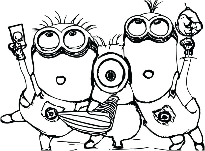 827x609 Minion Coloring Page Minions Coloring Pages Design Despicable Me