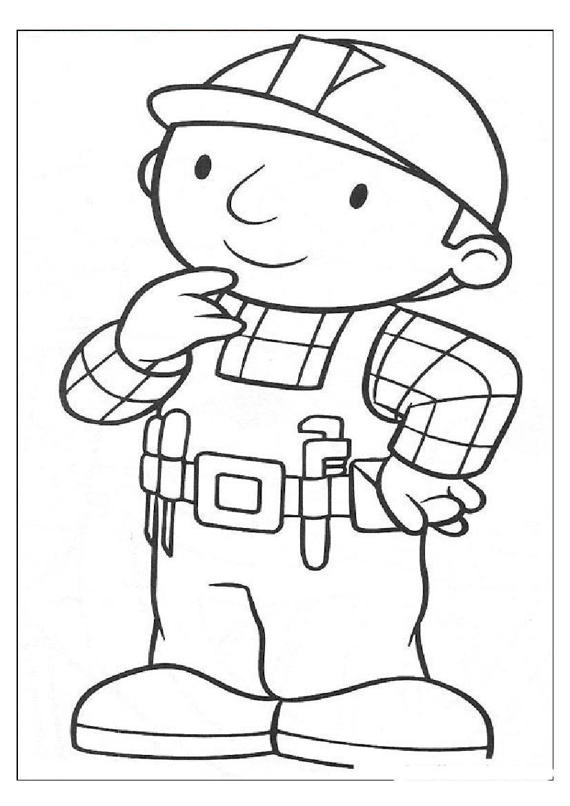 826x1169 Appealing Printable Bob The Builder Coloring Pages Me Throughout