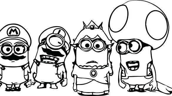 585x329 Minion Coloring Pages Minions Coloring Pages Minion Best For Kids