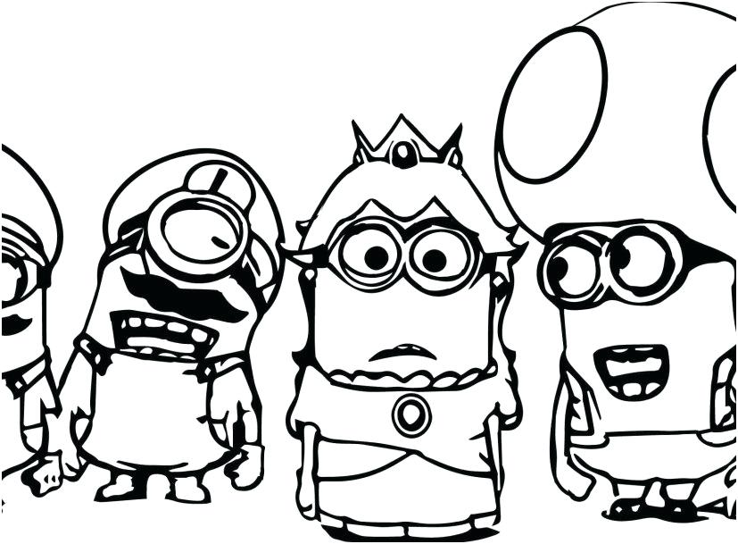 827x609 Printable Minions Coloring Pages Minion Printable Coloring Pages