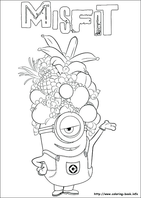 567x794 Minion Coloring Page