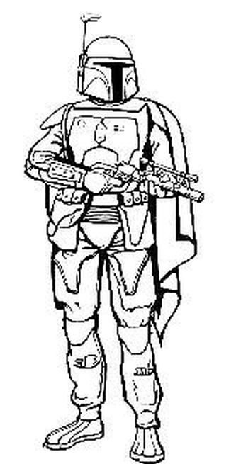 333x655 Star Wars Coloring Page More Boba Alex