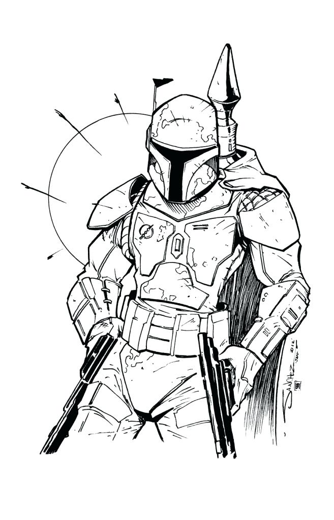 Boba Fett Coloring Pages Printable at GetDrawings | Free download