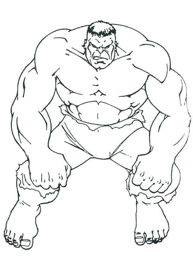 640x871 The Hulk Coloring Pages
