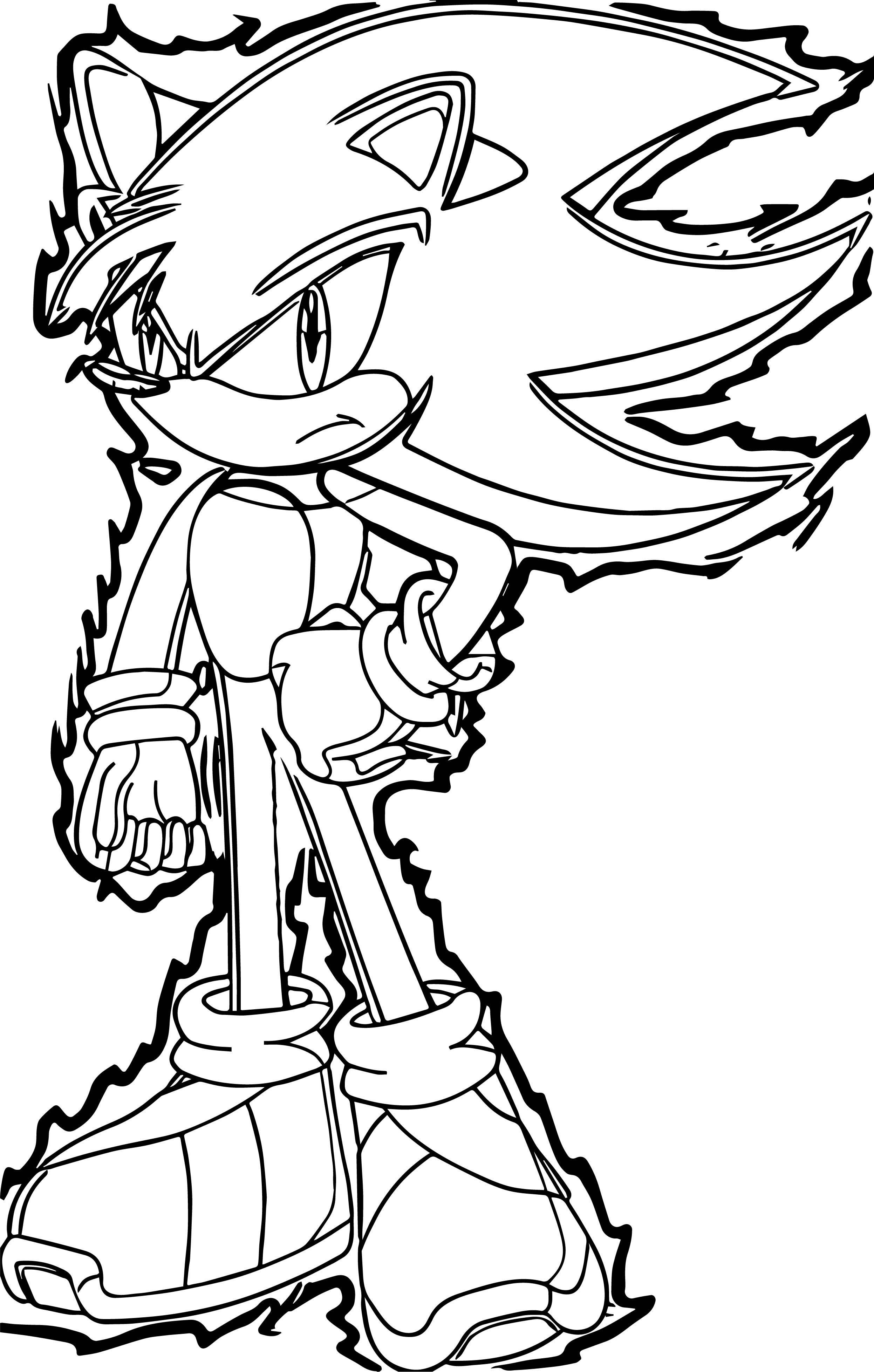 2494x3915 Sonic The Hedgehog Fire Body Coloring Page Wecoloringpage