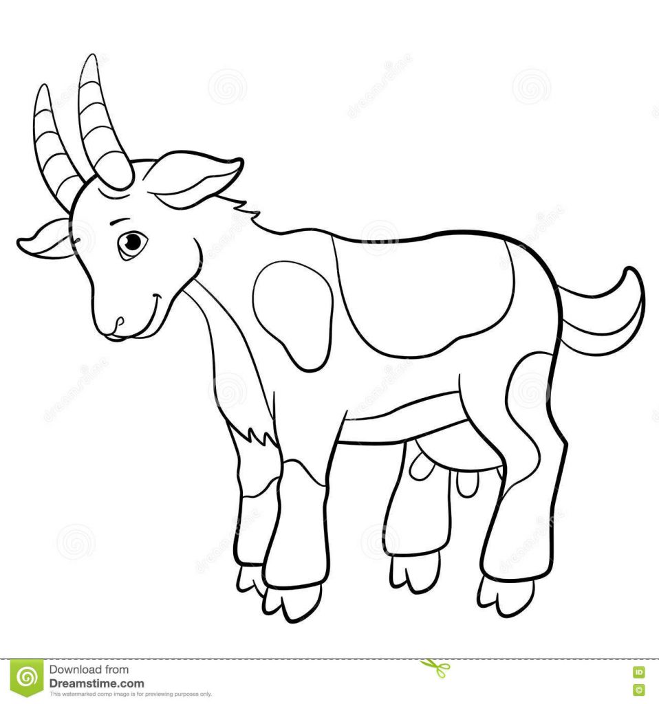 958x1024 Simplistic Boer Goat Coloring Pages Popular Pa